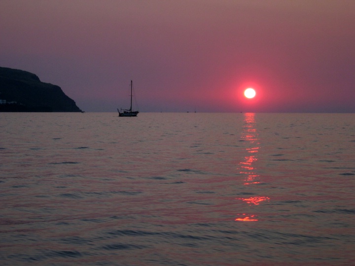 1079-Sunset close to Stromboli.JPG - Sunset close to Stromboli